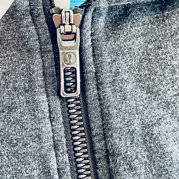 Lululemon Hooded ZIP UP 'Cross Cut Hoodie' Heathered Black SMALL - NEW! - Picture 11 of 16